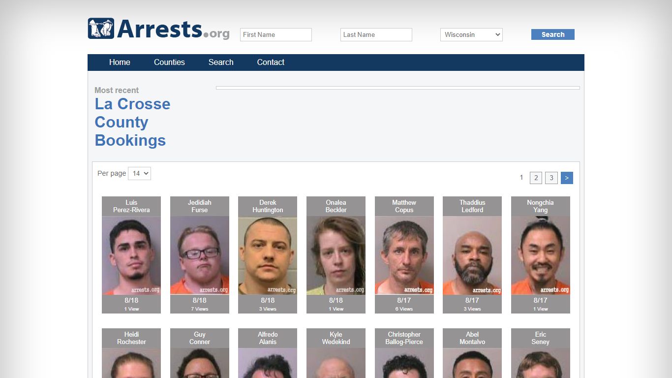 La Crosse County Arrests and Inmate Search